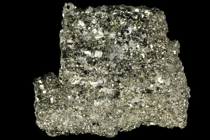 Gleaming, Cubic Pyrite Crystal Cluster - Peru #99172